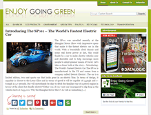 Tablet Screenshot of enjoygoinggreen.com